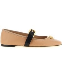Versace - La Medusa Flat Shoes - Lyst