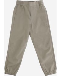Burberry - Cotton Blend Pants For Kids Lyocell Trousers - Lyst