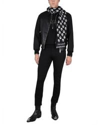 McQueen - Jersey With Logo Embroidery Wool Jumpers - Lyst