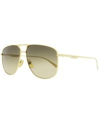 Gucci - Pilot Sunglasses Gg0336S 001 60Mm 22 Metal - Lyst