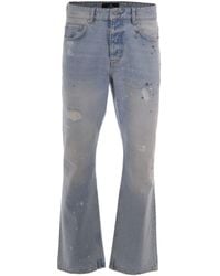 Represent - Coastal Painted Wide-Leg Jeans - Lyst