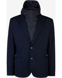 Sease - Hooded Blazer Jacket - Lyst