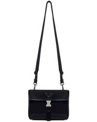 Prada - Phone Holder Re-Nylon Saffiano Leather Calf Wallets & Cardholders - Lyst