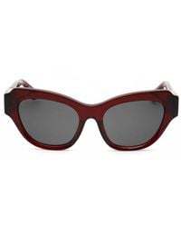 Burberry - Sunglasses Cat Eye Full Rim, Bordeaux Frame And Dark Lens Be4423F412887 - Lyst