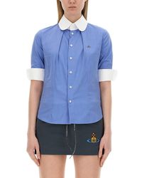 Vivienne Westwood - Dpp-Shirt With Orb Embroidery - Lyst