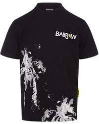 Barrow - T-Shirt With 3D Palm Tree Print - Lyst