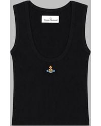 Vivienne Westwood - Ribbed Scoop Neck Tank Top - Lyst