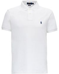 Ralph Lauren - Short Sleeves Knit Classic Logo Polo Shirt - Lyst