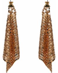Rabanne - Rabanne Chain Mail Pixel Flow Earrings - Lyst