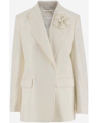 Chloé - Wool And Cashmere Blend Jacket - Lyst