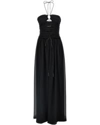 Tom Ford - Cut-Out Detail Silk Maxi Dress - Lyst