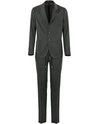 Lardini - Pinstriped Suit With Lace-Up Trousers - Lyst