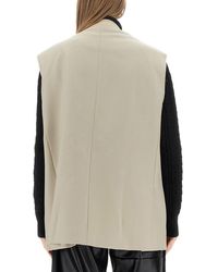 MM6 by Maison Margiela - Single-Breasted Vest - Lyst