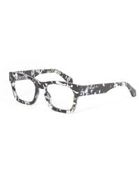 Off-White c/o Virgil Abloh - Eyeglasses Square Full Rim, Havana Frame And Clear Demo Lens Oerj078Style781200 - Lyst