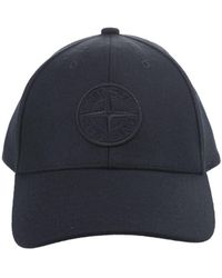 Stone Island - Compass Embroidered Curved Peak Cap - Lyst