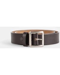 TAIGA TAKAHASHI - Leather Belt With Buckle - Lyst