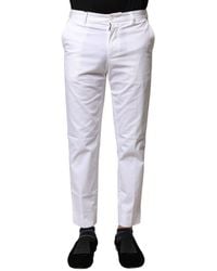 Dolce & Gabbana - Cropped Slim Fit Pants - Lyst