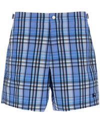 Burberry - Swim Shorts Selkirk Sr Polyester Beachwear - Lyst