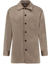 Bottega Veneta - Wool And Cashmere Overshirt Coat - Lyst