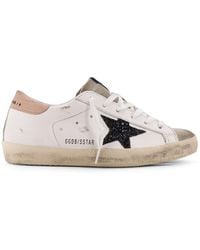 Golden Goose - Super-Star Classic With List Low-Top Leather Sneakers - Lyst