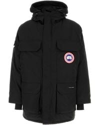 Canada Goose - Black Polyester Blend Expedition Down Jacket - Lyst