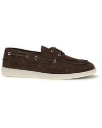 Prada - Brown Calf Leather Bos Taurus Slip - Lyst