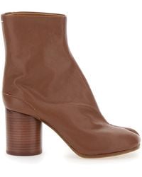 Maison Margiela - Tabi' Leather High Heel Ankle Boots - Lyst