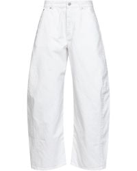 Alaïa - Cotton Denim Rodeo Jeans - Lyst