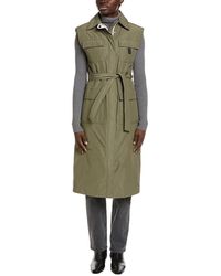 Brunello Cucinelli - Belted Sleeveless Jacket - Lyst