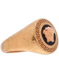 Versace - La Medusa Tribute Logo Ring Accessories Jewelry - Lyst