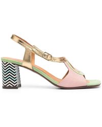 Chie Mihara - Colour-block Panel Detail Sandals - Lyst