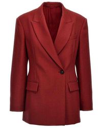 Brunello Cucinelli - Multicolor Wool Coat - Lyst