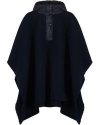 Moncler - Wool Cape With Technical Inserts Jacket - Lyst
