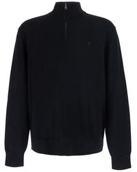 Calvin Klein - Calvin Klein Merino Wool Half-Zip Sweater - Lyst