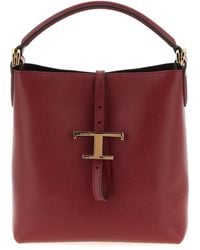 Tod's - 'T Timeless' Mini Bucket Bag - Lyst
