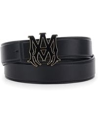 Amiri - Belt Ma Core Logo Leather - Lyst