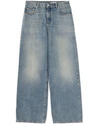 McQueen - Wide Leg Jeans Cotton - Lyst