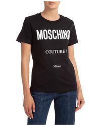 Moschino T-shirt Short Sleeve Crew Neck Round - Black