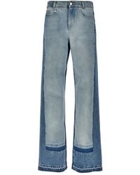 Stella McCartney - Two-Tone High-Waisted Denim Jeans - Lyst