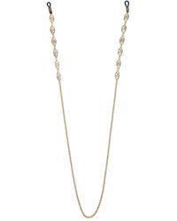 Chloé - Gold Glasses Chain With Logo And Flower - Lyst