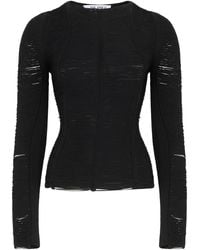The Attico - Long-Sleeve Top Viscose Tops - Lyst