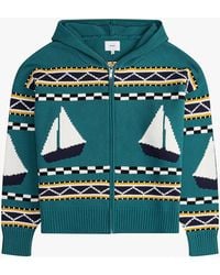 Rhude - Bateau Knit Zip-Up - Lyst