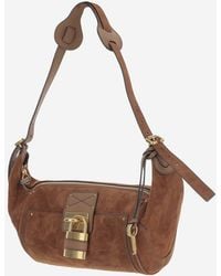 Chloé - Crossbody Bag Paddington Suede Shoulder - Lyst