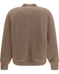 Brunello Cucinelli - Ribbed Cashmere Bomber - Lyst