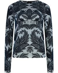 Etro - Tulle Top - Lyst