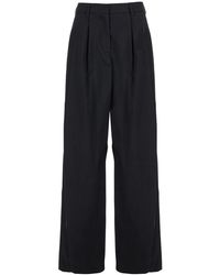 Le Plain - Stretch Cotton Blend Trousers For - Lyst