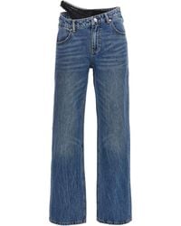 Alexander Wang - 'Dip Side Lace Undie' Jeans - Lyst