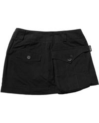 Dolce & Gabbana - Black Cotton Mid Waist A - Lyst