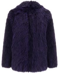 Patrizia Pepe - Faux Fur Jacket Polyester - Lyst