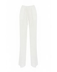 Re-hash - Allegra Linen Palazzo Trousers - Lyst